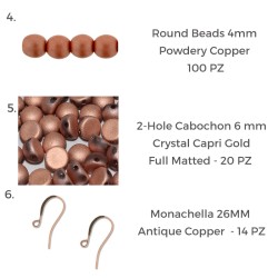 Mixed Beads Apollo Gold Copper Bag