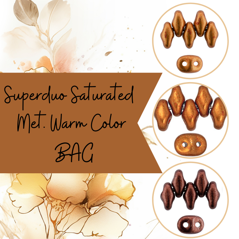 Superduo Saturated Met. Warm Color BAG