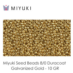 Miyuki Duracoat Galvanized Gold Bag