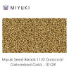 Miyuki Duracoat Galvanized Gold Bag