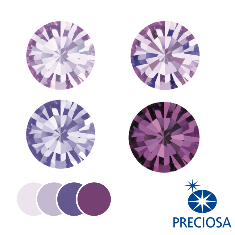 Preciosa Chaton ss39 Purple Selection BAG