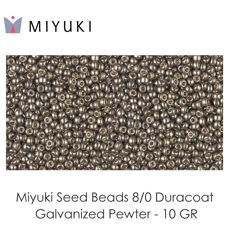 Miyuki Duracoat Galvanized Pewter BAG