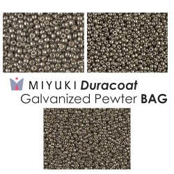 Miyuki Duracoat Galvanized Pewter BAG