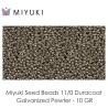 Miyuki Duracoat Galvanized Pewter BAG