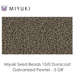 Miyuki Duracoat Galvanized Pewter BAG