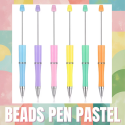 Set di 6 Beads Pen Pastel