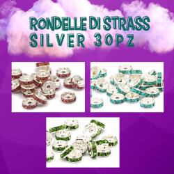 Rondelle di Strass Silver...