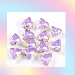 Castoni in Vetro Triangle 18MM Pastel Color