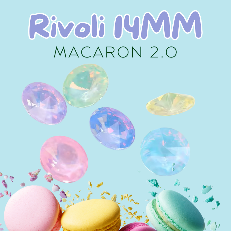 Rivoli in Vetro 14MM Macaron 2.0