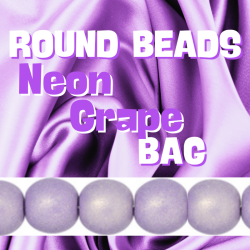 Round Beads Neon Grape Bag
