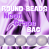 Round Beads Neon Grape Bag