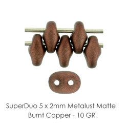 Mixed Beads Metalust Matte Burnt Copper BAG